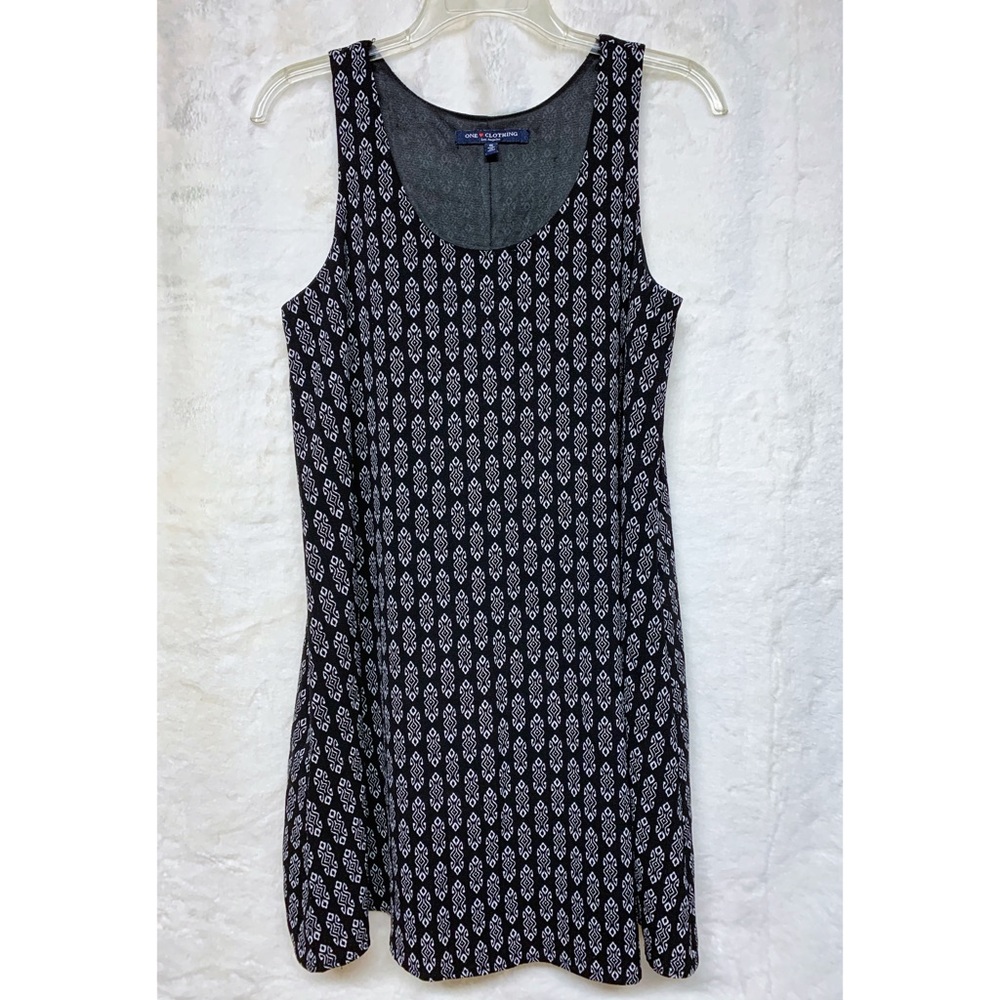 One Clothing S Black With Pattern Sheath Dress